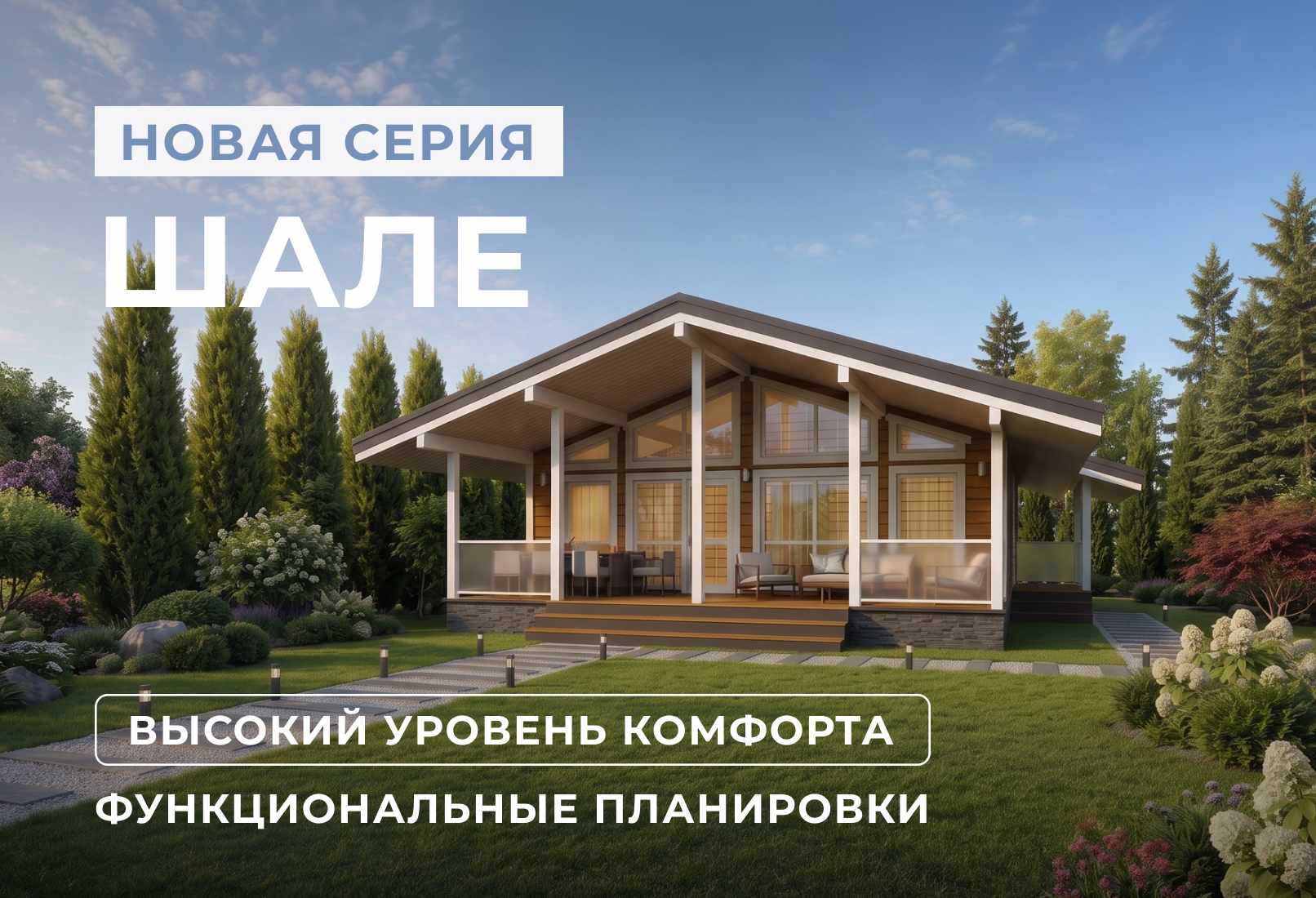 Новая серия «Шале»: архитектура альпийского стиля для современной загородной жизни